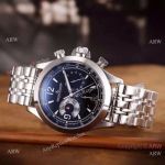 Buy Replica Jaeger LeCoultre Stainless Steel Black Dial Watch